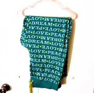 Pair of ladies Teal Plush Fleece Pajama Pants